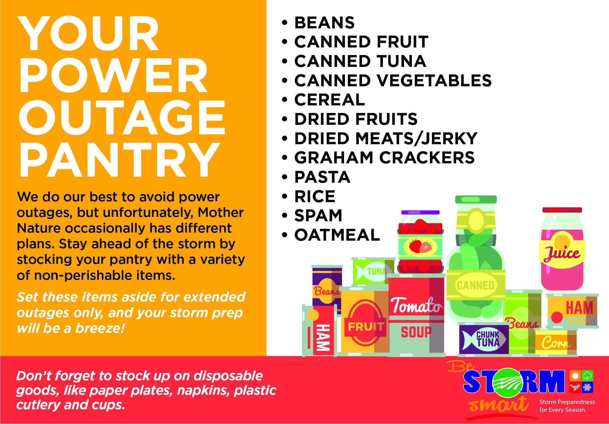 power outage pantry graphic